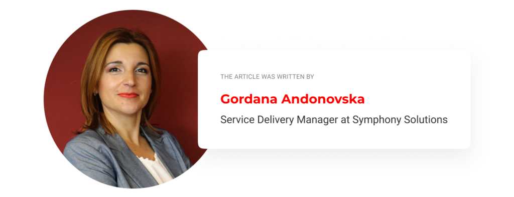 Gordana Andonovska, Service Delivery Manager at Symphony Solutions